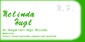 melinda hugl business card